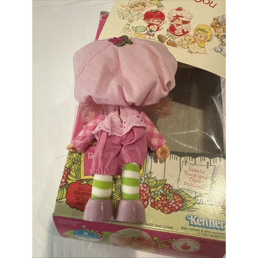 1980’s Strawberry Shortcake RASPBERRY TART 5.5” Doll Kenner Vintage With Box - Picture 3 of 10